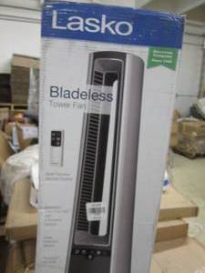 lot 192 image: Lasko Bladeless Tower Fan with Remo...