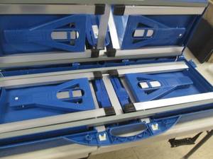 lot 187 image: Portable Picnic Table open box, pie...