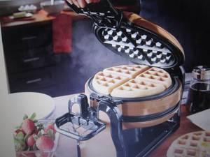 lot 243 image: Double Waffle Maker by Ginnys open...