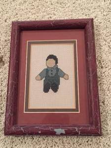 lot 24 image: 2 Embroidery Framed Art Pieces