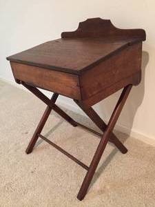 lot 32 image: Vintage Wooden Desk