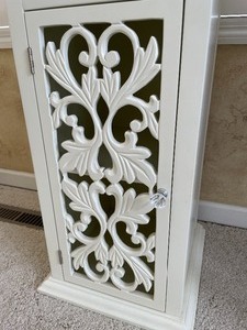 lot 58 image: White Accent TableTelephone Stand Cabinet