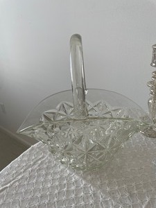 lot 91 image: Clear Glass Lot with Clear Acrylic Pinecones