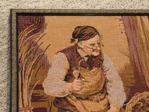 lot 40 image: Embroidered Framed Textile