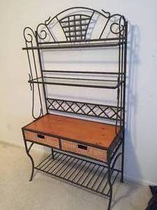 lot 42 image: Decorative Bakers Rack