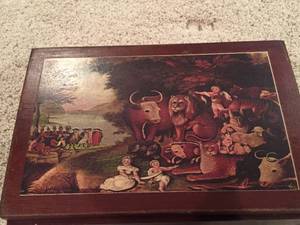 lot 45 image: Folk Art Storage Box