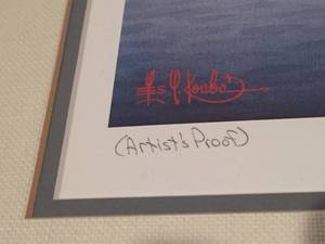 lot 46 image:  Mallards Visiting Excelsier Framed Art By Les Kouba Artists Proof