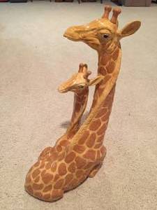 lot 145 image: Large Giraffe Ceramic Piece