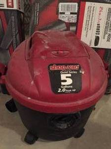 lot 156 image: 5 Gallon ShopVac With Craftsman Accessories