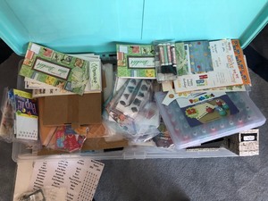 lot 70 image: Huge Box of Scrapbooking Items