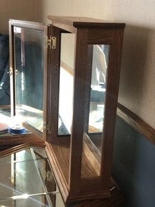 lot 154 image: Wood and Glass Display Cabinet