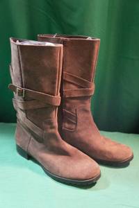 lot 134 image: Ralph Lauren Suede Leather Shelby Boots - 9M