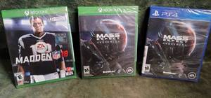 lot 57 image: 3 New XBox One & PS4 Games