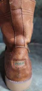 lot 49 image: Polo Ralph Lauren Leather Ranger Boots Size 11D