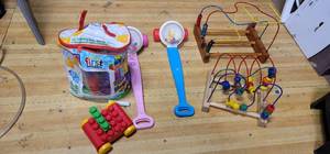 lot 71 image: 2 Fisher Price Push Poppers & More