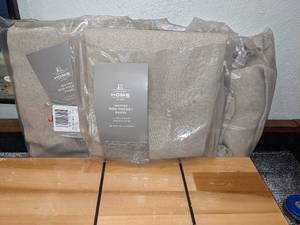 lot 169 image: 3 JC Penney Home Heather Rod-Pocket Panel Curtains 50 x 95