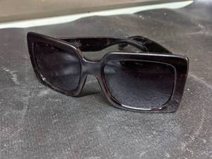 lot 25 image: Vintage Dolce & Gabbana Square Frame Tortoise Shell Sunglasses