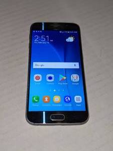 lot 17 image: Samsung Galaxy S6 SM-G920T 32 GB Black Sapphire T-Mobile