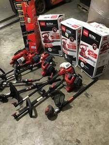 Pallet with assorted Toro Outdoor Tools open box customer returns various models and conditions