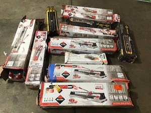 Lot of assorted Manual Tile Cutters open box customer returns see pictures