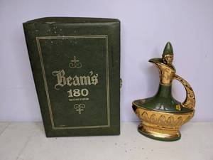 lot 54 image: Vintage 1960s Jim Beam 180 Months Decanter with Box