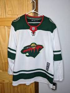lot 13 image: Brand New Adidas NHL Minnesota Wild Hockey Jersey Mens Size XL 54