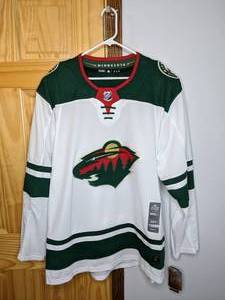 lot 14 image: Brand New Adidas NHL Minnesota Wild Hockey Jersey Mens Size XXL 56