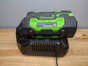 lot 30 image: EGO 56V 2.5AH Lithium Ion Battery & Charger Cordless BA1400