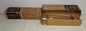 lot 346 image: Pair of Aladdin Heelless Chimney Replacement Parts