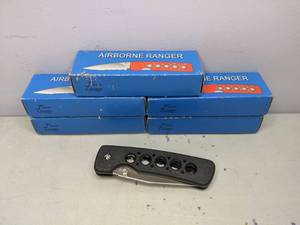 lot 152 image: Frost Cutlery Airborne Ranger Folding Knives - Lot of Five