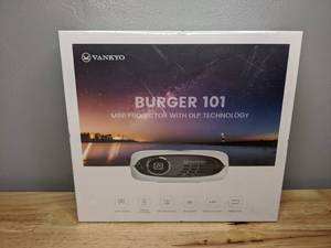 lot 9 image: Brand New Vankyo Burger 101 Mini Projector