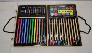 lot 89 image: 50 Piece Colorama Art Kit in Carrying Case