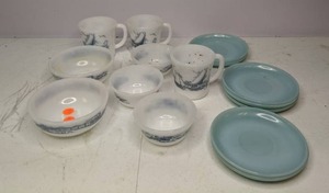 lot 176 image: Lot of Vintage Dishes Currier & Ives, Others