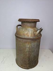 lot 184 image: Antique Milk Can with Heavy Patina