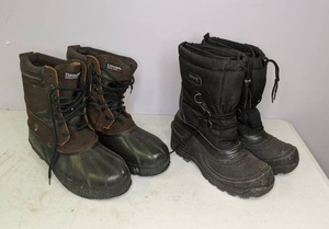lot 318 image: Two Pairs of Winter Boots - Mens Size 11