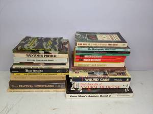 lot 332 image: Lot of Survival & Preparedness Books