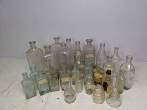 lot 248 image: Lot of VintageAntique Glass Bottles