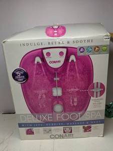 lot 73 image: Conair Deluxe Foot Spa in Box