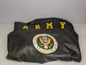 lot 271 image: XL Leather Army Jacket