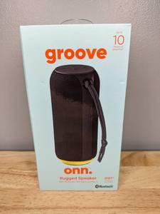 lot 24 image: Brand New ONN Groove Rugged Bluetooth LED Speaker