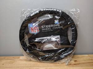 lot 283 image: Brand New NFL Seattle Seahawks Car Steering Wheel Cover