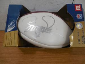 lot 11 image: Boomer Esiason Autographed Football