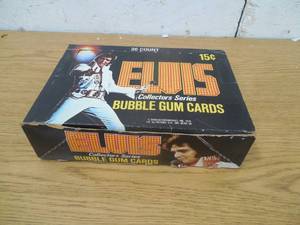 lot 20 image: 1978 Donruss ELVIS Collectors Series Bubble Gum Cards 36 Sealed Packs with Box