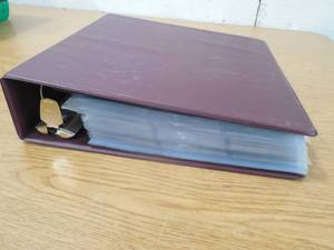 lot 45 image: 3 Ring Binder Full of Assorted Sports Cards