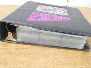 lot 47 image: 3 Ring Binder Full of Assorted Sports Cards