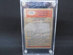 lot 58 image: 1955 Bowman #72 Y.A.Tittle