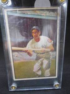 lot 61 image: 1953 Bowman Color #9 Phil Rizzuto