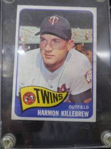 lot 62 image: 1965 Topps #400 Harmon Killebrew