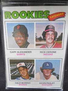 lot 70 image: 1977 Topps Dale Murphy rookie Card
