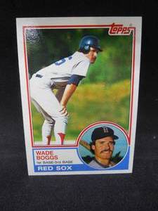 lot 71 image: 1983 Topps #498 Wade Boggs RC